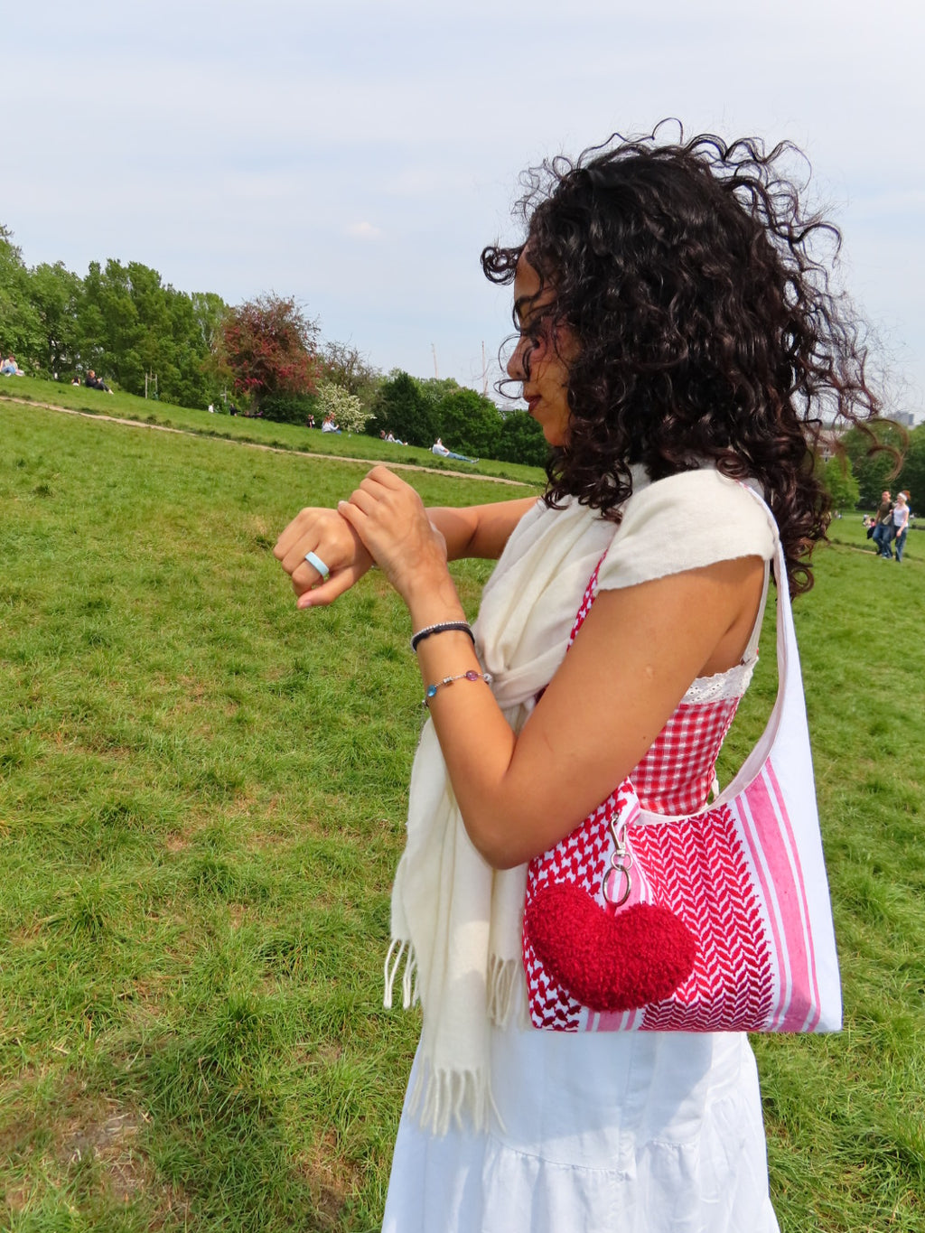 SMALL Shemagh Hobo Bag
