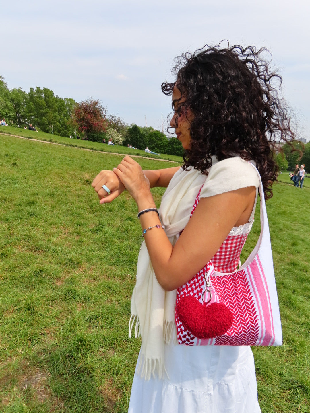 SMALL Shemagh Hobo Bag